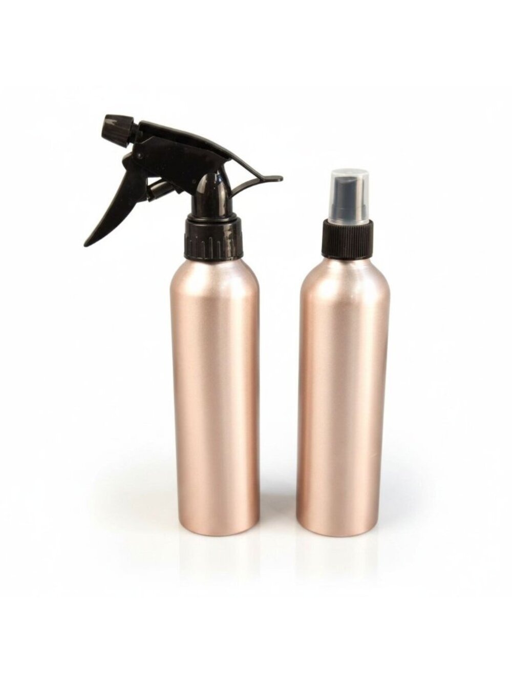 Rose Gold Refillable Aluminum Spray Mister Pump Bottles 2 Pack Plant Beauty